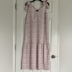 Banana Republic Pink Chevron Maxi Dress